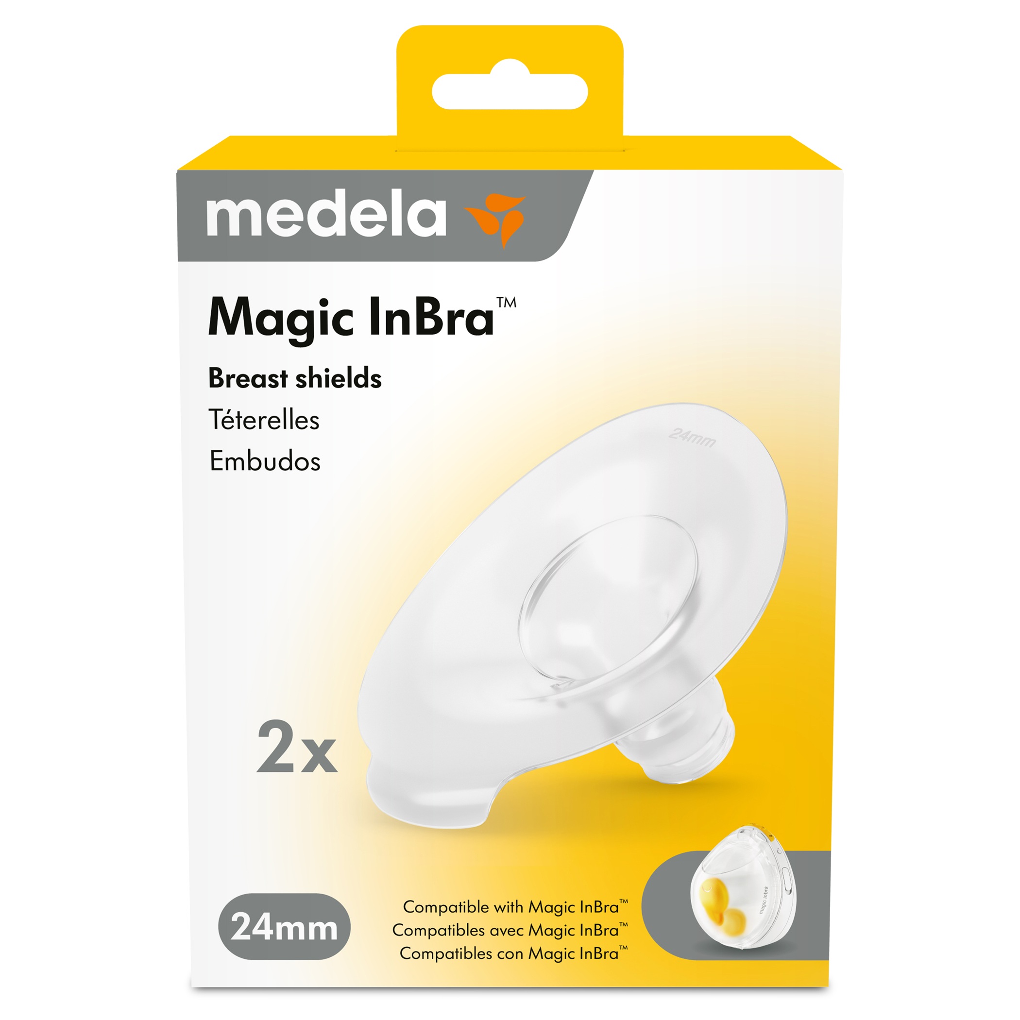 Medela Magic InBra Brusthauben Silikon 24mm – 2 Stück