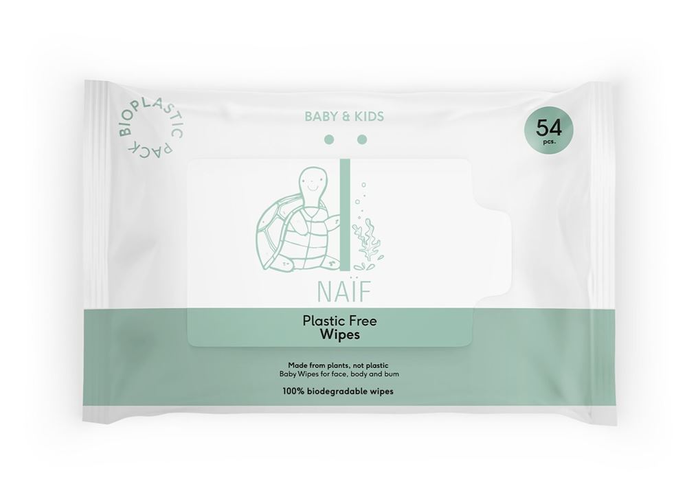 Naïf plastikfreie Baby-Feuchttücher – 54 Stk