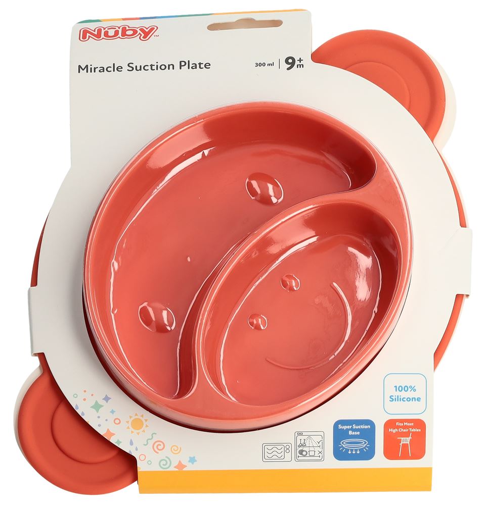 Nuby Silikon-Esslernteller Affe – Bunt
