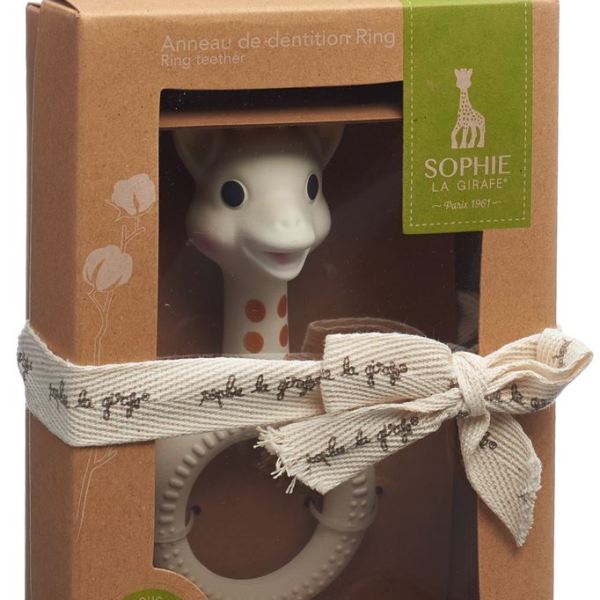 Sophie la Girafe Beissring aus Kautschuk – Beige