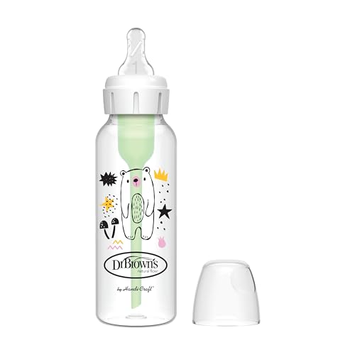 Dr. Brown’s BPA-freie Anti-Kolik-Babyflasche, 250 ml – Rosa