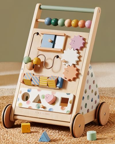 Tiny Land Holz-Lauflernwagen mit Geschwindigkeitskontrolle – Bunt