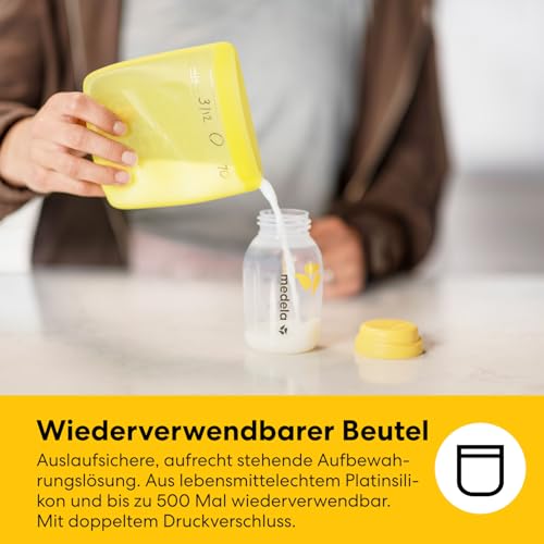 Medela Muttermilch-Aufbewahrungsset mit 150-ml-Flaschen – Easy Pour