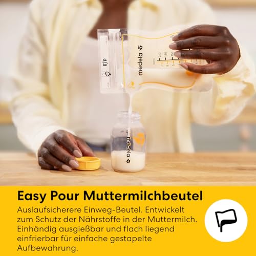 Medela Muttermilch-Aufbewahrungsset mit 150-ml-Flaschen – Easy Pour