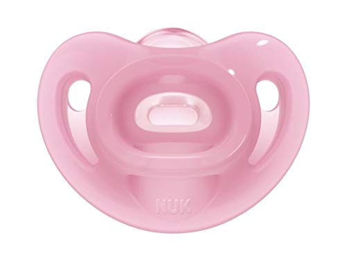 NUK Sensitive Silikon-Schnuller – Lila & Rosa, 2er-Pack