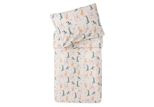 Jollein Kinderbettwäsche-Set Jungle Jambo – Baumwolle, 100 × 140 cm
