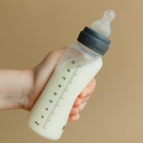 BIBS Silikon-Babyflasche 150 ml – Baby Blau