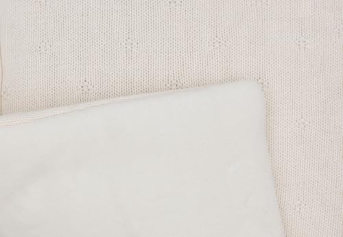 Jollein Krabbeldecke Cosy Knit – Ivory, 75 × 95 cm