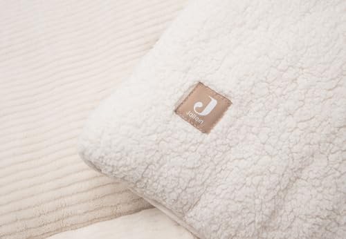 Jollein Krabbeldecke Cloudy Rib – Oatmeal, 100 × 100 cm