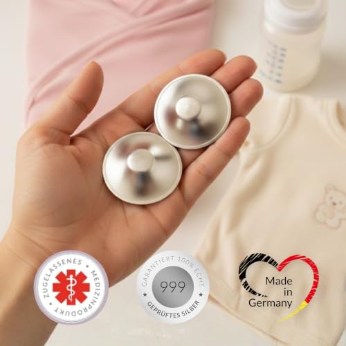Livella Stillhütchen aus versilbertem Silber – 2 Stück