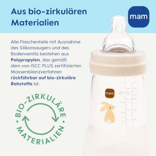 MAM Easy Start Anti-Kolik-Babyflasche 160 ml, 2er-Pack – Grün/Schaf