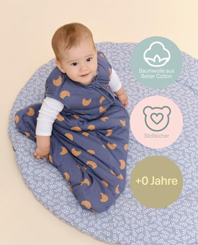 molis & co molis & co Krabbeldecke Baumwolle 100 × 100 cm – Blue Garden
