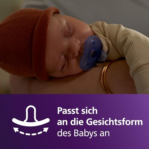 Philips Avent Soothie Silikon-Schnuller – 2er-Pack, Blau