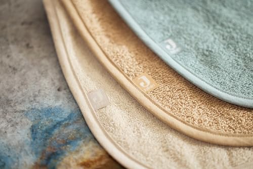 Jollein Sabberlätzchen Frottee-Baumwolle 3er-Set – Sea Green/Nougat/Biscuit