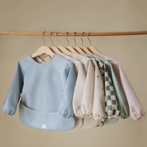 Mushie Langarm-Lätzchen aus Polyester – Blush