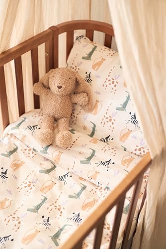 Jollein Kinderbettwäsche-Set Jungle Jambo – Baumwolle, 100 × 140 cm