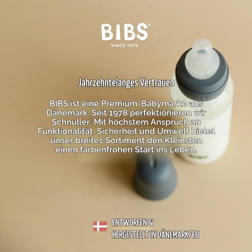 BIBS Silikon-Babyflasche 150 ml – Baby Blau