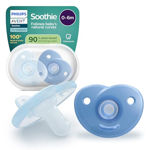 Philips Avent Soothie Silikon-Schnuller – 2er-Pack, Blau