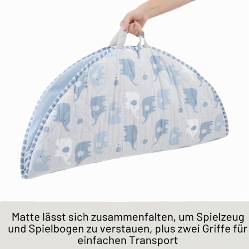 Ingenuity Cozy Spot Wendbare Krabbeldecke – Neutrale Farben