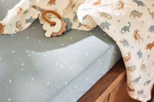 Jollein Musselin-Spucktücher aus Baumwolle, 3er-Pack 70 × 70 cm – Roarsome