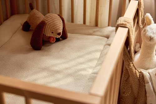 Jollein Krabbeldecke Basic Knit – Oatmeal, 75 × 95 cm