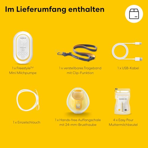 Medela Freestyle Mini – tragbare elektrische Hands-free Milchpumpe
