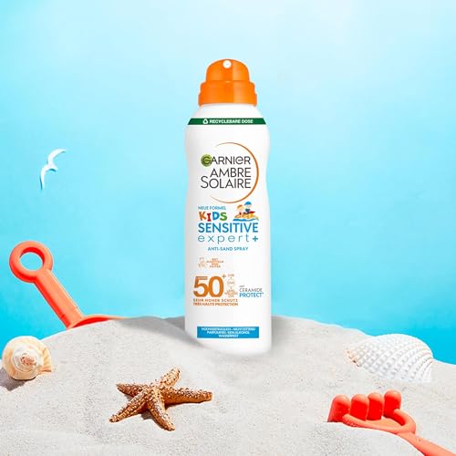 Garnier Ambre Solaire Sensitive Advanced Kids Sonnenspray – LSF 50+, 150 ml