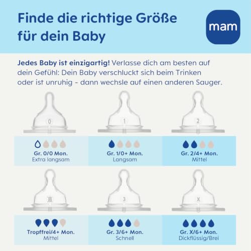 MAM Easy Start Anti-Kolik-Babyflasche 160 ml, 2er-Pack – Grün/Schaf