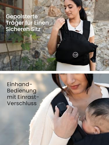 Grownsy ergonomische Babytrage – Schwarz