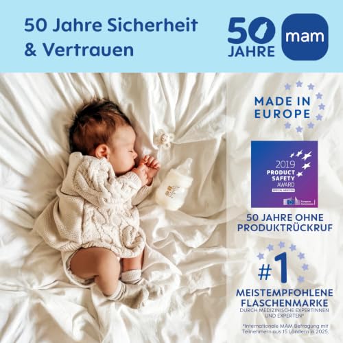 MAM Easy Start Anti-Kolik-Babyflasche 160 ml, 2er-Pack – Grün/Schaf