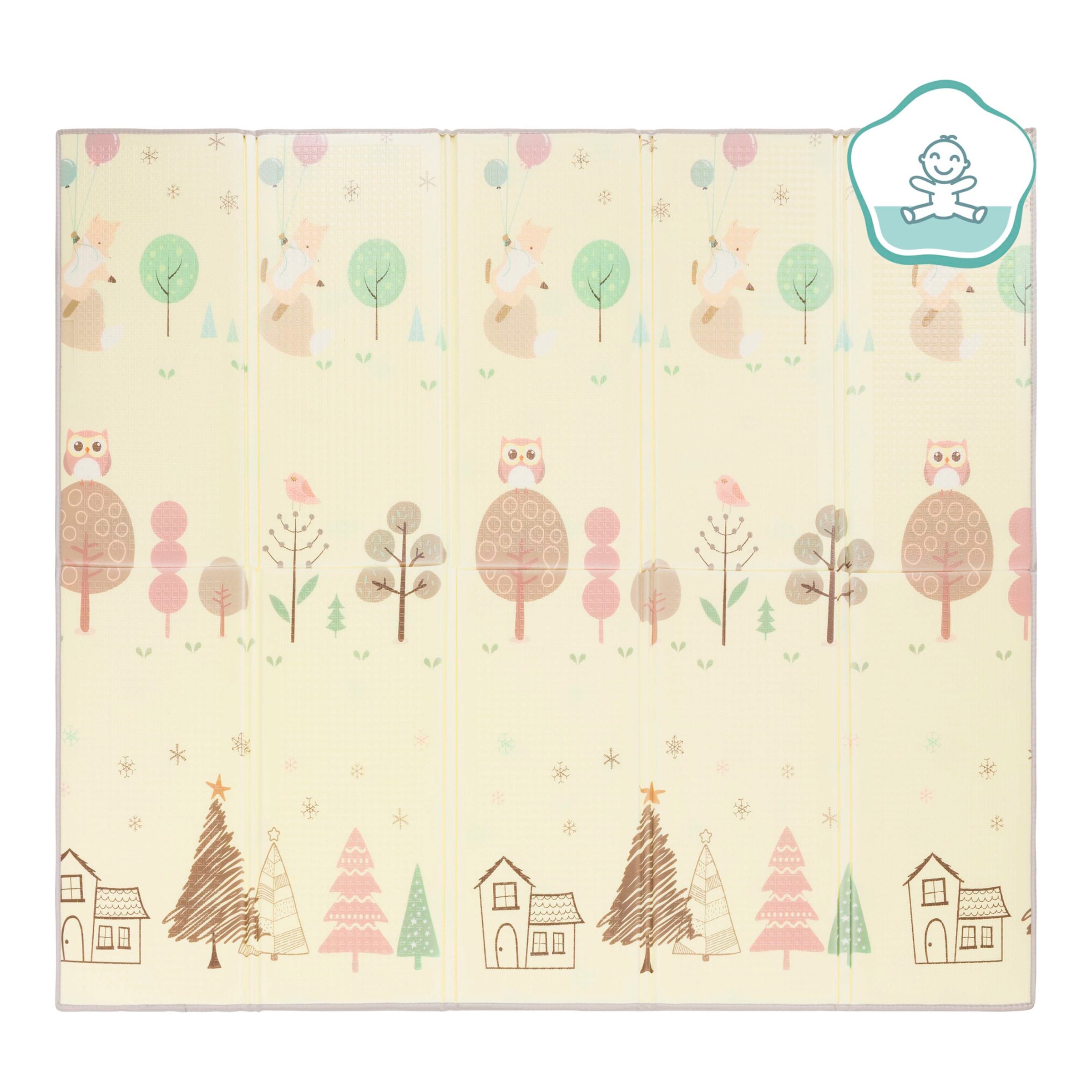 Fillikid Spielmatte faltbar – Wende-Design, 180 × 200 cm