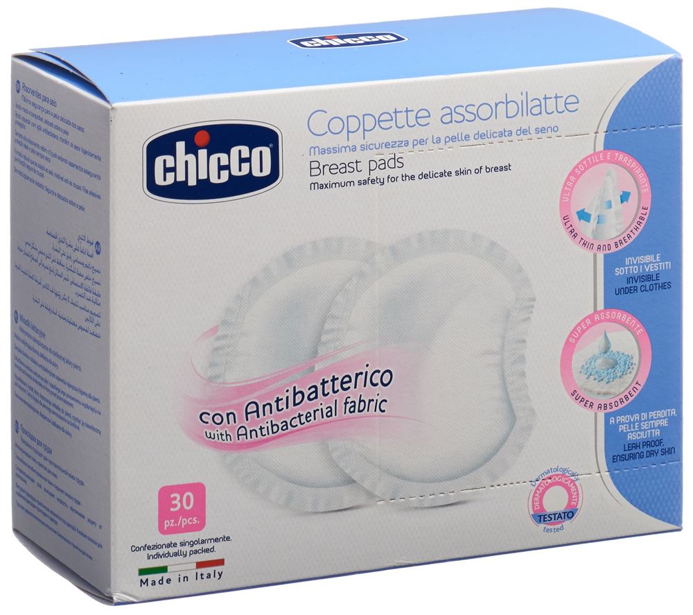 Chicco Antibakterielle Stilleinlagen Extra Comfort – 30 Stk.