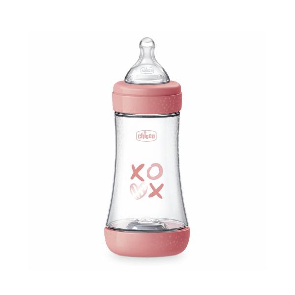 Chicco Kunststoff-Babyflasche PERFECT 5 – Rosa